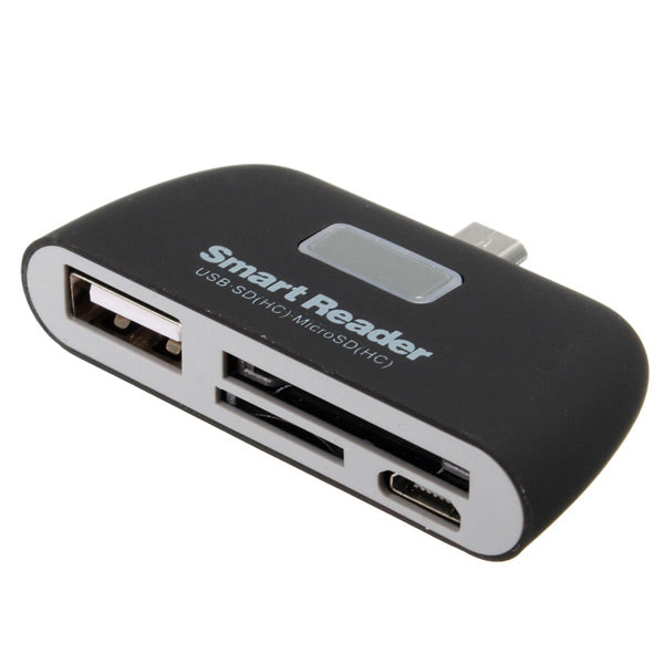 Micro USB SD TF Card Reader USB2.0 Adapter Connector For Tablet Cell Phone